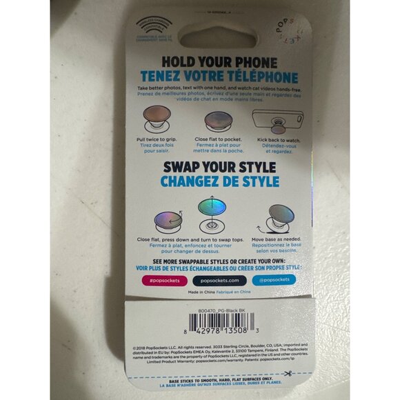 Pop Socket Black Brand New In Package - Picture 2 of 2